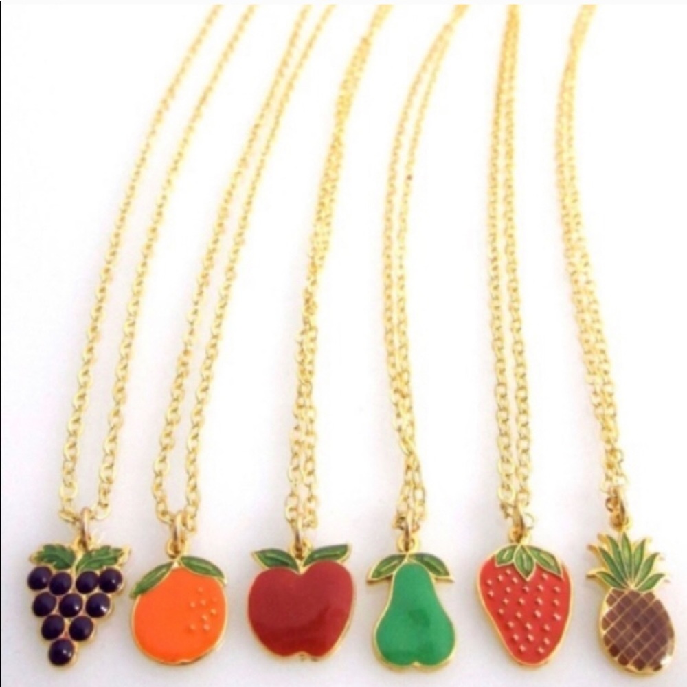 FINAL SALE—Cutie FRUITY NECKLACES — NICE GIFT 🍇🍓
